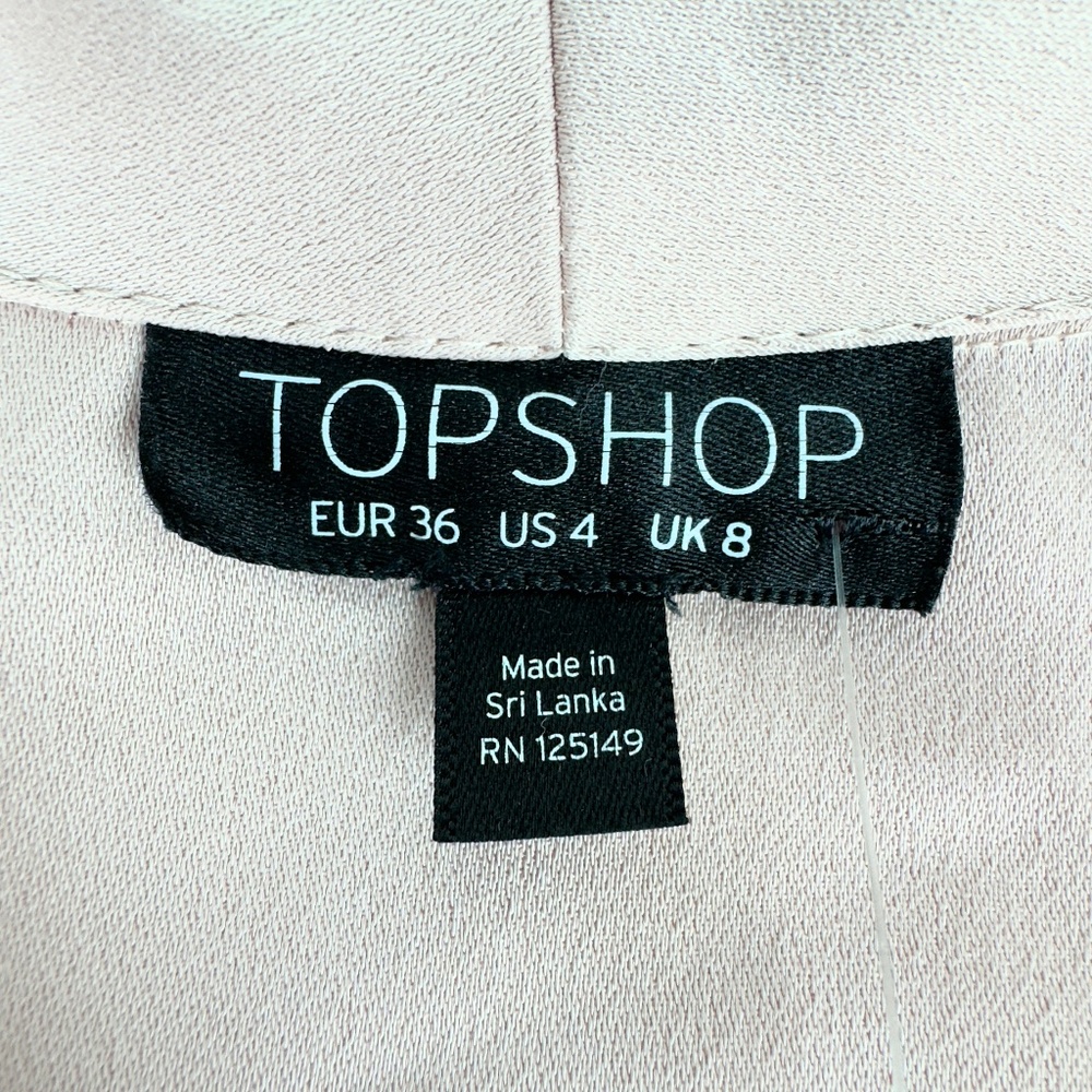 Top Shop Oversized Slouchy Blazer in Light Pink - Picture 7 of 8